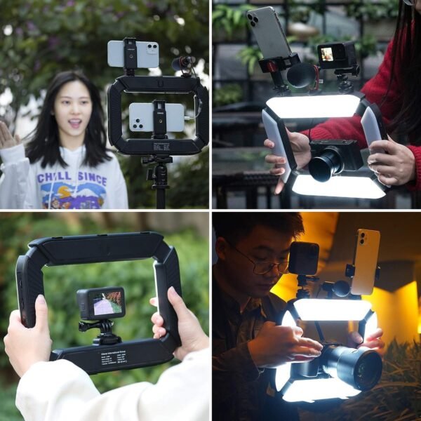 Smartphone Video Rig with LED Ring Light