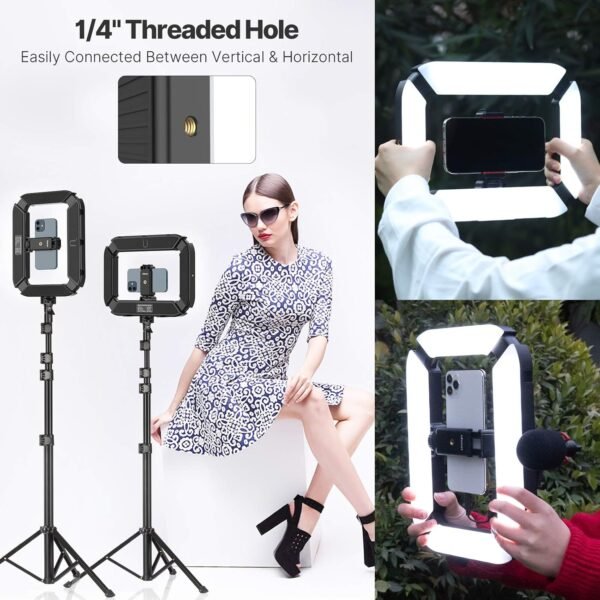 Smartphone Video Rig with LED Ring Light
